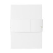 エレガントな水彩の葉 招待状ベリーバンド (裏面例)