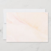 エレガントな水彩の野生の花のブライダルシャワー 招待状 (裏面)