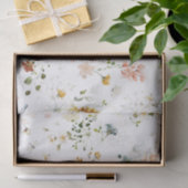 エレガントな水彩の野生の花園のティッシュペーパー 薄葉紙 (ギフト)