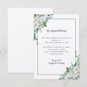 エレガントな水彩グレー エンクロージャーカード (正面/裏面)