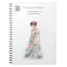 エレガントな水彩コスチューム ブライダル ファッション デザイナー