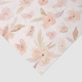 エレガントな水彩ソフトフラワーパターン 薄葉紙 (詳細)