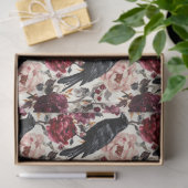 エレガントな水彩ハロウィン花 薄葉紙 (ギフト)