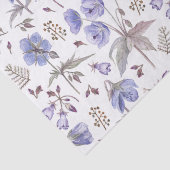 エレガントな水彩パープルバイオレットワイルドフラワーパーティー 薄葉紙 (詳細)