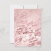 エレガントな水彩ピンクのカーネーション　サンキュー サンキューカード (裏面)