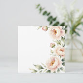 エレガントな水彩ピンクの芍薬の花の背景 (スタンド正面)