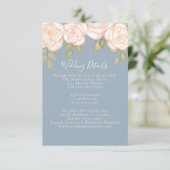 エレガントな水彩フラワーブラッシュコピー写真 エンクロージャーカード (スタンド正面)