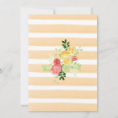 エレガントな水彩フルーツのウェディングシャワー 招待状 (裏面)