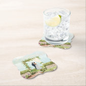 エレガントな水彩ボタニカコースター ペーパーコースター (インサイチュ)