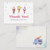 エレガントな水彩ポップシクル感謝祭  ベビーシャワー ノートカード (正面/裏面)