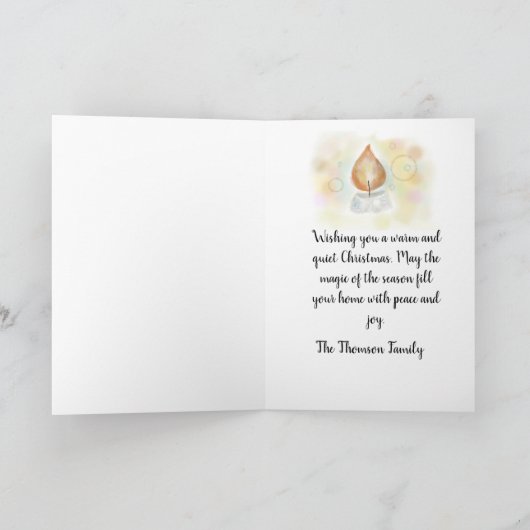 エレガントな水彩ローソク & オーナメント クリスマス (内部)