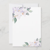 エレガントな水彩ワインチェック ブライズシャワー 招待状 (裏面)