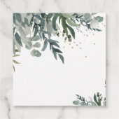 エレガントな水彩植物の感謝の気持ちを表すタグ フェイバータグ (裏面)