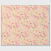 エレガントな水彩画のイースターパターン|包装紙 ラッピングペーパー (フラット)