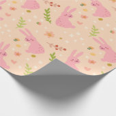 エレガントな水彩画のイースターパターン|包装紙 ラッピングペーパー (角)