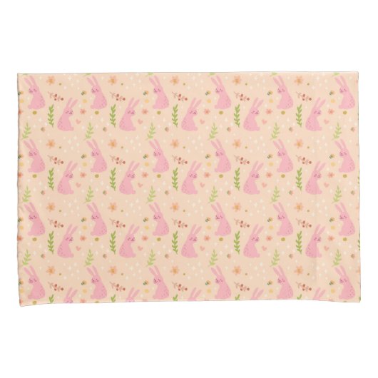 エレガントな水彩画のイースターパターン|枕カバー 枕カバー (正面右)