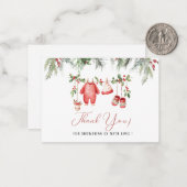 エレガントな水彩画のサンタベイビー クリスマス ベイビー シャワー ノートカード (正面/裏面インサイチュ)