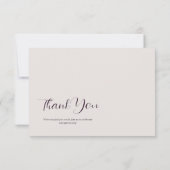 エレガントな水彩画のベニス イラスト イタリア サンキューカード (裏面)