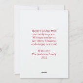 エレガントな水彩画のベリー グリージェリー クリスマス (裏面)