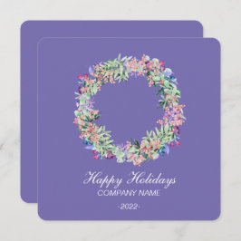 エレガントな水彩画のホリデーカード シーズンカード