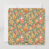 エレガントな水彩画のホリデーカード シーズンカード (裏面)
