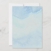 エレガントな水彩画のボートウェディング 招待状 (裏面)