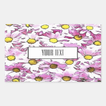 エレガントな水彩画のマーガレット