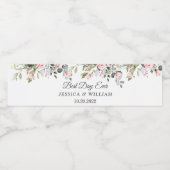 エレガントな水彩画のユーカリ　ベスト　デイ　エバー　ウォーター ペットボトルラベル (シングルラベル)