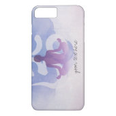 エレガントな水彩画のヨガ瞑想ポーズオームシンボル Case-Mate iPhoneケース (裏面)