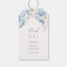 エレガントな水彩画の愛が花開く ピンクのフロギフトタグ