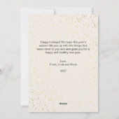 エレガントな水彩画の楽しいクリスマス シーズンカード (裏面)