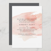 エレガントな水彩画の結婚式招待状 招待状 (正面/裏面)