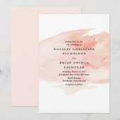 エレガントな水彩画の結婚式招待状 招待状 (正面/裏面)