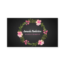 エレガントな水彩画の花のリース