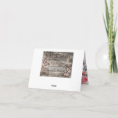 エレガントな水彩画の花の低下は感謝していしています サンキューカード (裏面)