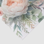 エレガントな水彩画の花嫁と新郎の結婚式 薄葉紙 (詳細)