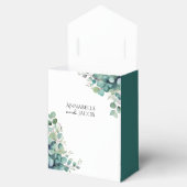 エレガントな水彩画の葉のウェディング　ギフトボックス フェイバーボックス (オープン)