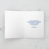 エレガントな水彩画の蝶デュオWeddingThank カード (内部)