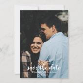 エレガントな水彩画の象牙色の結婚式のSave the Date 招待状 (正面)