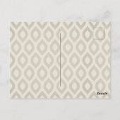 エレガントな水彩画の赤い桃のローズ　あなたを想って ポストカード (裏面)