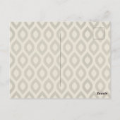 エレガントな水彩画の赤い桃のローズ　思い出して ポストカード (裏面)