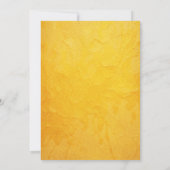 エレガントな水彩画の赤と金のポインセチアのウェディング セーブザデート (裏面)