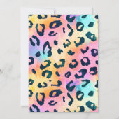 エレガントな水彩画の野生サファリ動物ベビーシャワー 招待状 (裏面)