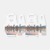 エレガントな水彩画シンシナティオハイオ州ウェディング フェイバーボックス (折り畳みなし)