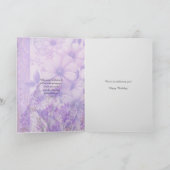 エレガントな水彩画パリの女性の誕生日カード サンキューカード (内部)