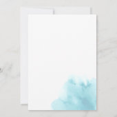 エレガントな水彩画ビーチウェディング招待状 招待状 (裏面)