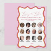 エレガントな水彩画 ラビングオアレイバーゲームの招待状 招待状 (正面/裏面)