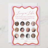 エレガントな水彩画 ラビング・オア・レイバー ゲーム招待状 招待状 (正面)