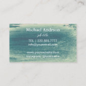 エレガントな水彩画 名刺 (裏面)