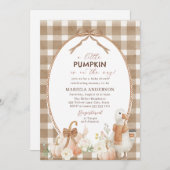 エレガントな水彩画 小さなかぼちゃの招待状 招待状 (正面/裏面)
